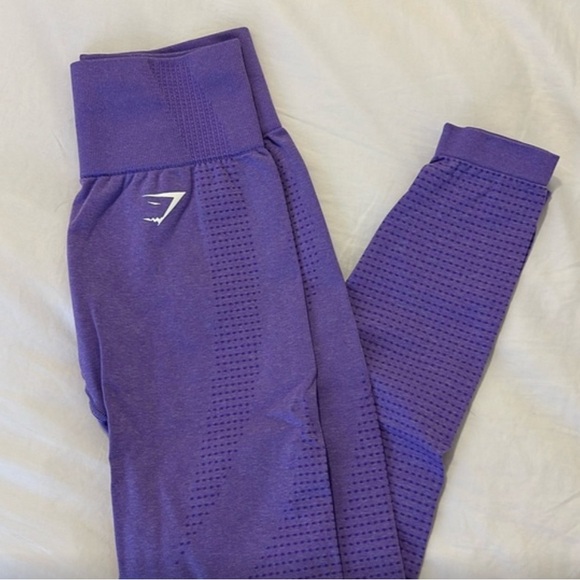 Gymshark Vital Seamless 2.0 Leggings Bright Purple Marl Size S - Picture 1 of 4